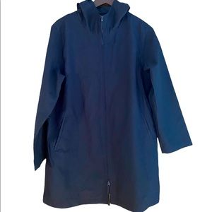 Eileen Fisher Lightweight Mid-Length Hooded Jacket